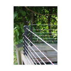 Sada elektrického ohradníku na plot proti kočkám/škůdcům, síťový zdroj, lanko, speciální izolátory 10 ks