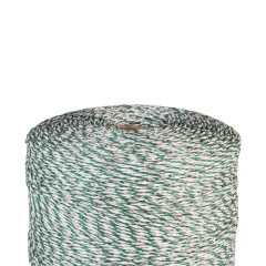 Lanko pro elektrický ohradník, průměr 2,5 mm, zeleno-bílé, 1000 m