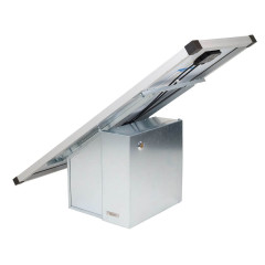 Premium sada solární ohradník - Kompletní bezpečnostní schránka + 2J zdroj, panel 40 W