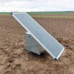 Premium sada solární ohradník - Kompletní bezpečnostní schránka + 3J RF chytrý zdroj, panel 40 W