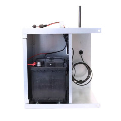 Expert sada solární ohradník - Kompletní přenosná schránka + 4J zdroj, panel 100 W, síť ovce 90 cm