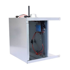 Expert sada solární ohradník - Kompletní přenosná schránka + 4J zdroj, panel 100 W, síť ovce 90 cm