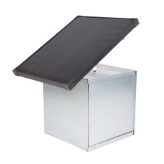 Expert sada solární ohradník - Kompletní přenosná schránka + 1J zdroj, panel 40 W, lanko 2,5 mm