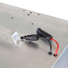 Expert sada solární ohradník - Kompletní přenosná schránka + 1J zdroj, panel 40 W, lanko 2,5 mm