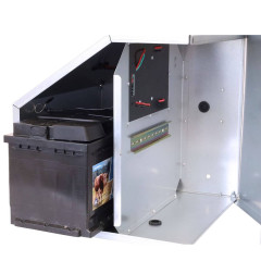 Expert sada solární ohradník - Kompletní bezpečnostní schránka + 4J zdroj, panel 100 W, síť ovce 90cm