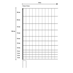 Elektrická ohradníková síť pro drůbež, výška 120 cm, délka 50 m, dvojitý hrot