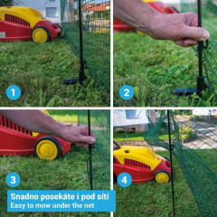 Univerzální zelená ohradníková síť, nevodivá FLEX, délka 25 m, výška 90 cm