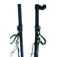 Vstupní branka k síti pro elektrický ohradník, výška 110 cm, šířka 125 cm, dvojitý hrot