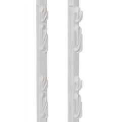 Plastový sloupek pro elektrický ohradník, délka 125 cm, 9 oček, bílá