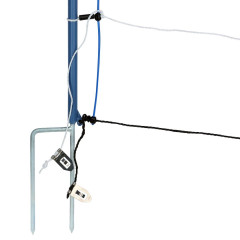 Modrá síť pro elektrický ohradník pro ovce, výška 90 cm, délka 50 m, dvojitý hrot