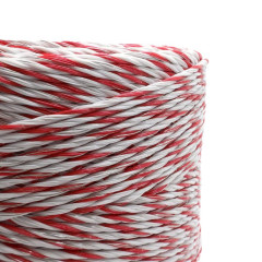 Lanko pro elektrický ohradník, průměr 3 mm, bílo-červené, 400 m