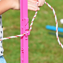 Plastový sloupek pro elektrický ohradník, délka 156 cm, 11 oček, růžový