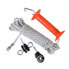 Vchodová brána rukojeť s gumou pro elektrický ohradník - 10 m