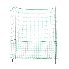 Nevodivá zelená ohradníková síť s brankou pro drůbež, délka 24 m, výška 112 cm