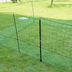 Nevodivá zelená ohradníková síť s brankou pro drůbež, délka 50 m, výška 112 cm