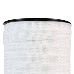 Páska pro elektrický ohradník, šířka 20 mm, bílá, 200 m,  0,19 Ω/m