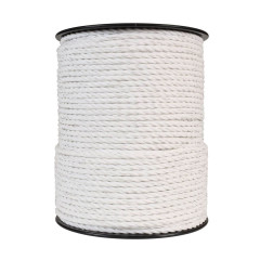 Lano pro elektrický ohradník, průměr 6 mm, bílé, délka 200 m