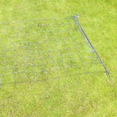 Modrá vodivá síť STANDARD pro elektrický ohradník proti vlkům, výška 120 cm, 50 m, dvojitý hrot