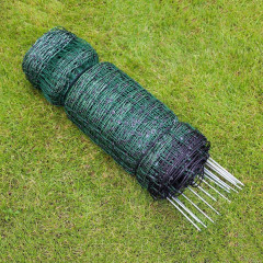 Zelená vodivá síť STANDARD elektrický ohradník pro psy, králíky, kočky, výška 65 cm, 50 m, 1 hrot