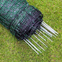 Zelená vodivá síť STANDARD elektrický ohradník pro psy, králíky, kočky, výška 65 cm, 50 m, 1 hrot