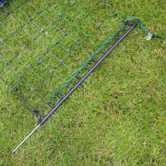 Zelená vodivá síť STANDARD elektrický ohradník pro psy, králíky, kočky, výška 65 cm, 50 m, 1 hrot