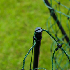 Zelená vodivá síť STANDARD elektrický ohradník pro psy, králíky, kočky, výška 65 cm, 50 m, 1 hrot