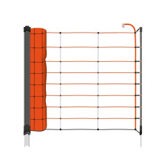 Vyztužená oranžová síť STANDARD pro elektrický ohradník pro ovce, kozy, výška 90 cm, 50 m, 1 hrot