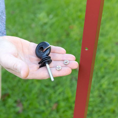 Sada pro elektrický ohradník kruhové izolátory M6 s objímkou - 25 ks